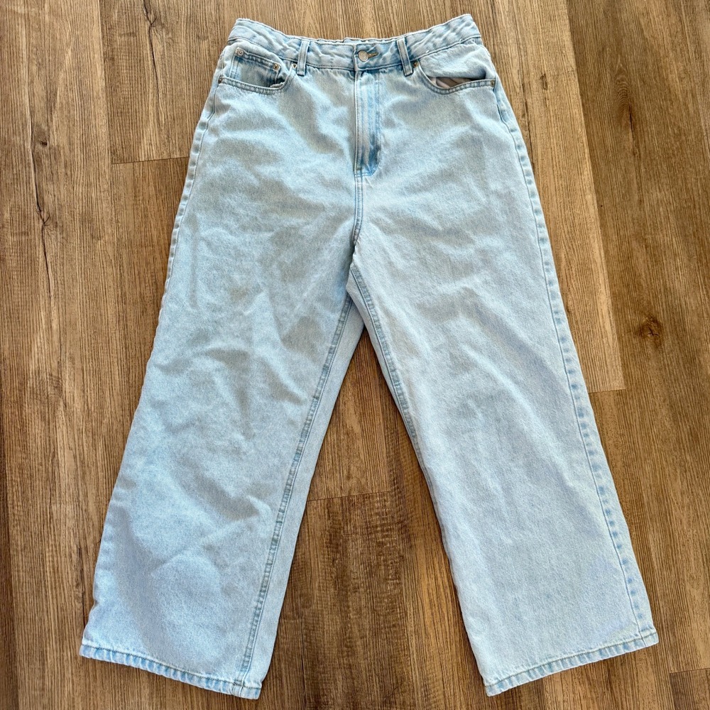 Pre-owned Women's Glassons High Waist Wide Leg Jeans US 10